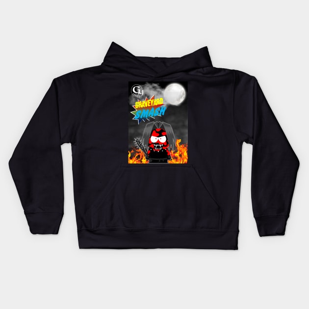 Graveyard Smash Kids Hoodie by OfficialGraveyard